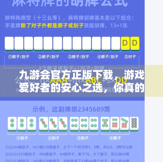 九游会官方正版下载，游戏爱好者的安心之选，你真的了解它吗？九游会官方正版下载